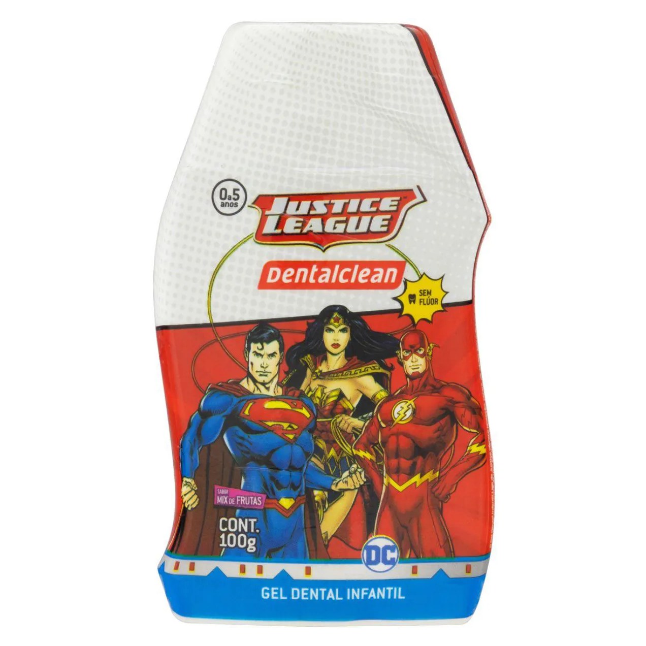 Gel Dental Infantil Heróis Dc - Sem Fluor 100G - Dentalclean