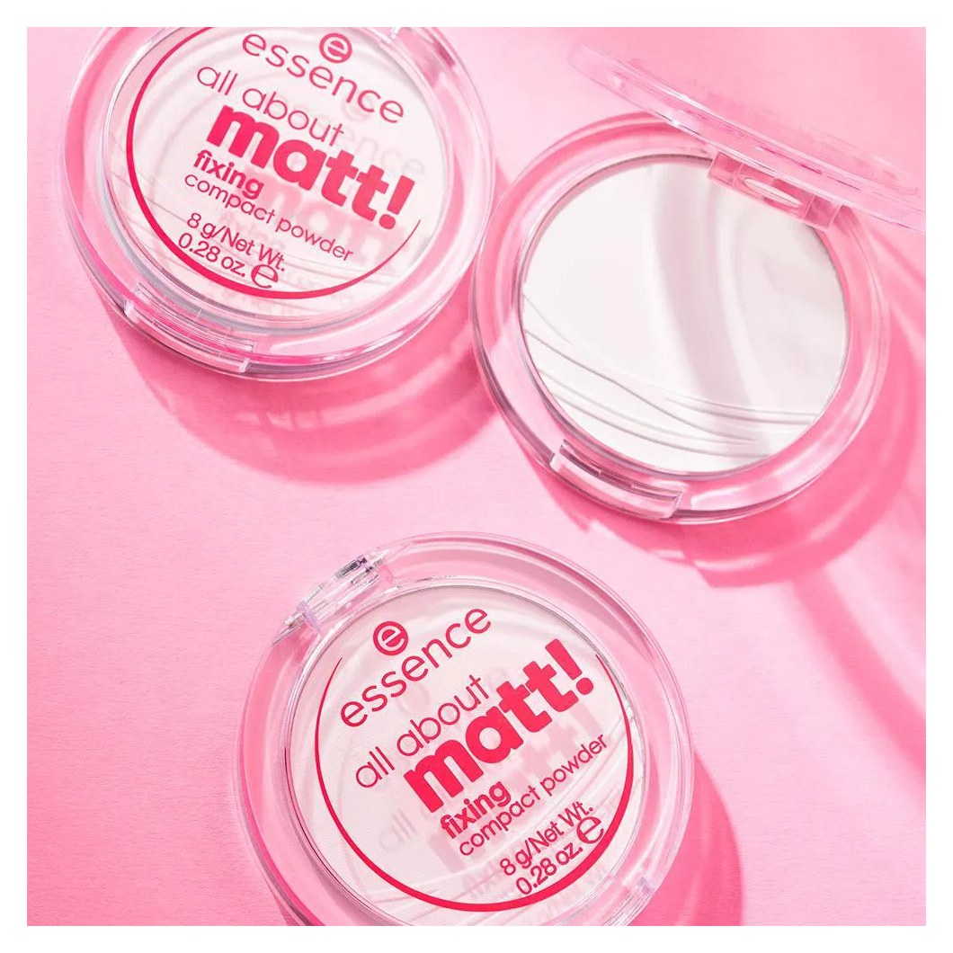 Essence All About Matt! Translúcido Pó Compacto Matte 8g