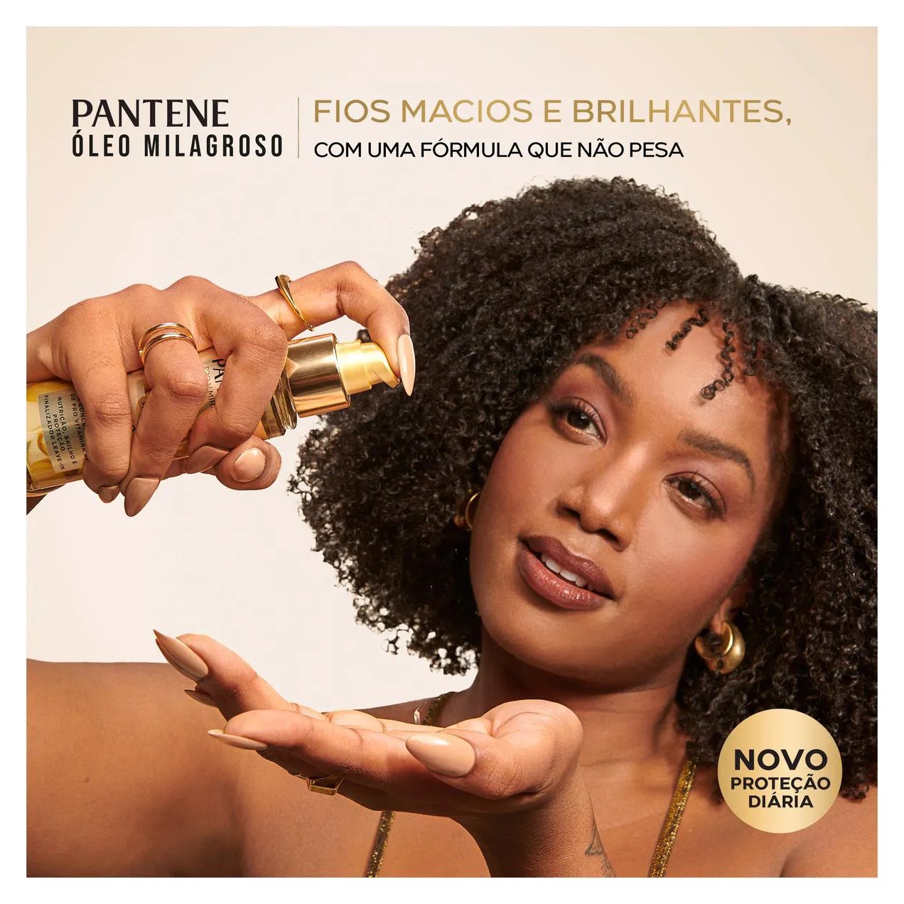 Óleo Milagroso Finalizador e Leave-in Pantene Miracles Queratina 95ml