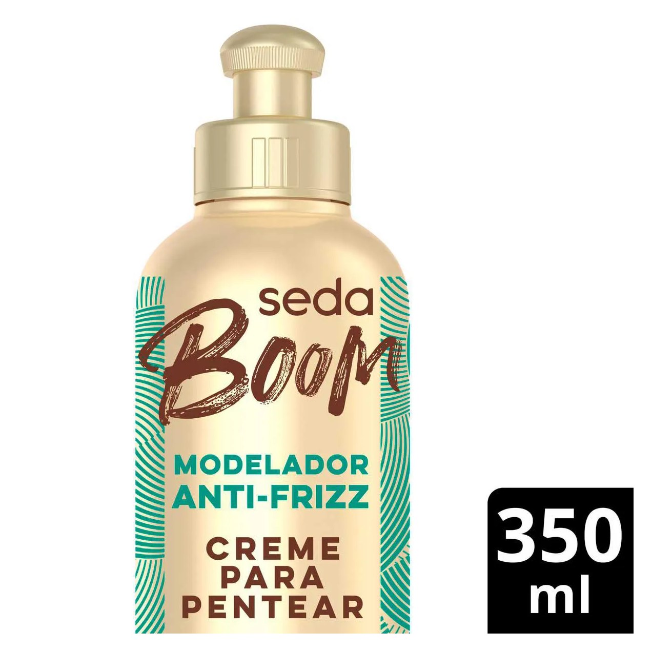 Creme de Pentear Cabelo Cacheado Seda Boom Pro Curvatura Antifrizz 350ml