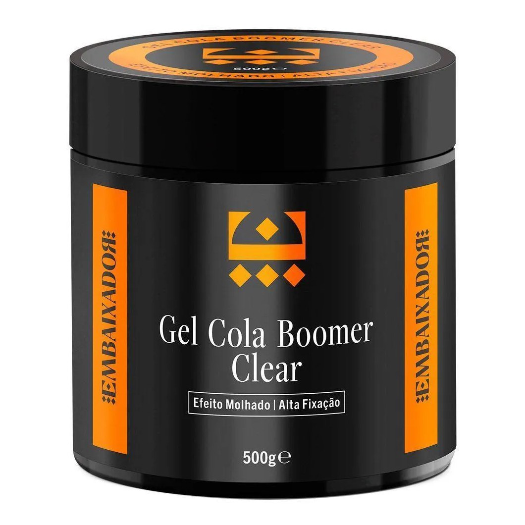 Kit 06 Gel Cola Boomer Clear Embaixador 500g