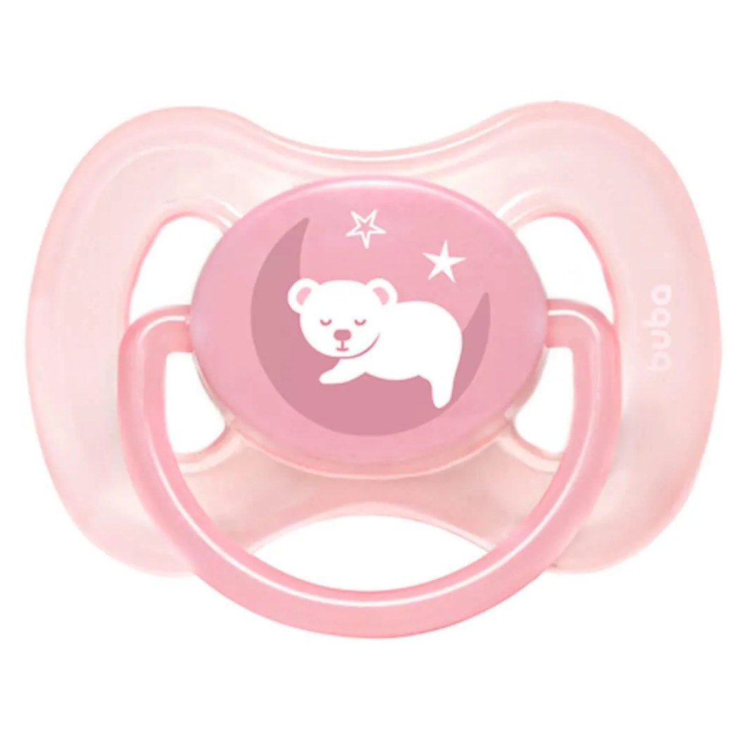 Chupeta Comfort Tamanho 2 Ursinho Rosa - Buba