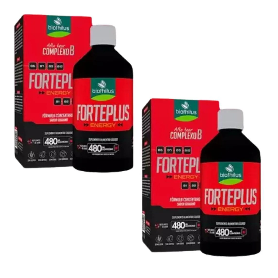 Kit C2 Vitamina Forteplus Energy Guaraná 480ml - Biofhitus