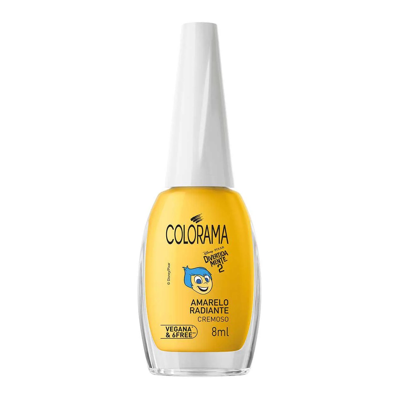 Esmalte Cremoso Colorama Divertidamente 8ml - Amarelo Radiante