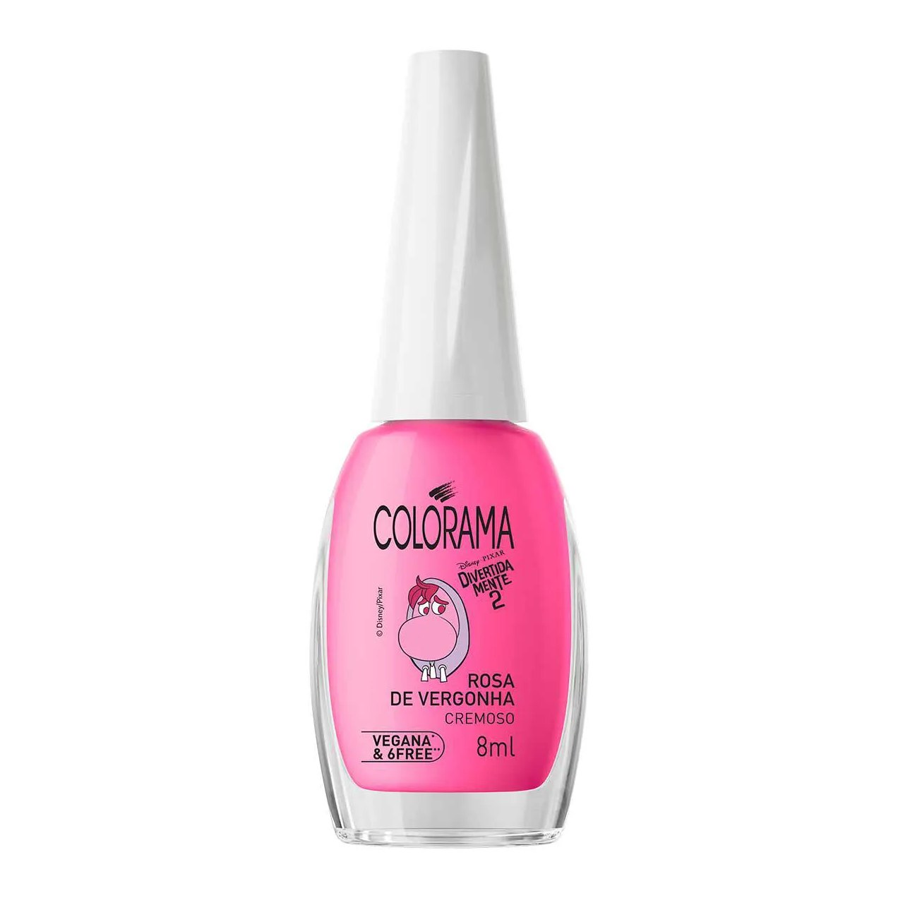 Esmalte Cremoso Colorama Divertidamente 8ml - Rosa de Vergonha