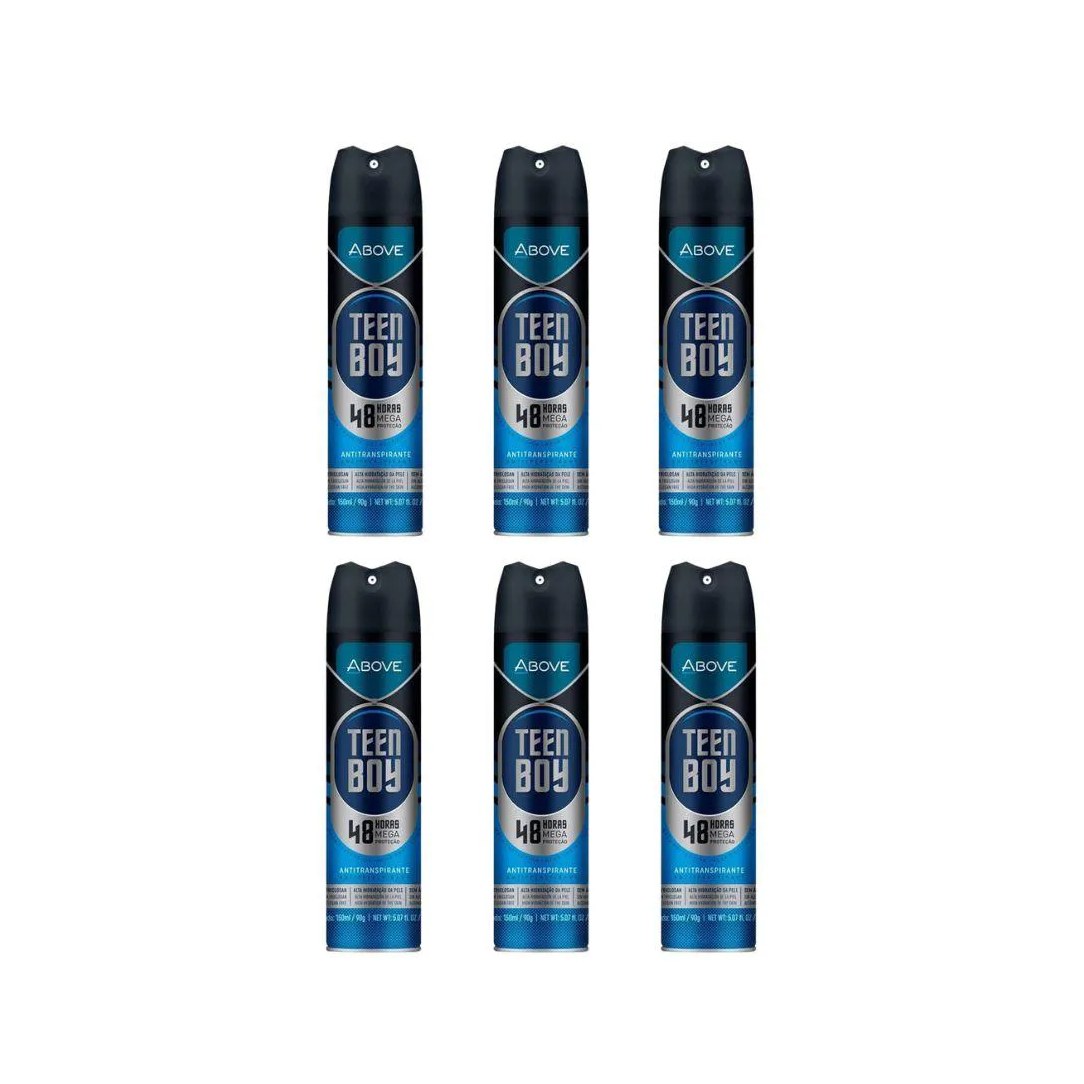Desodorante Aero Above 150ml Masc Teen Boy - Kit C/ 6un