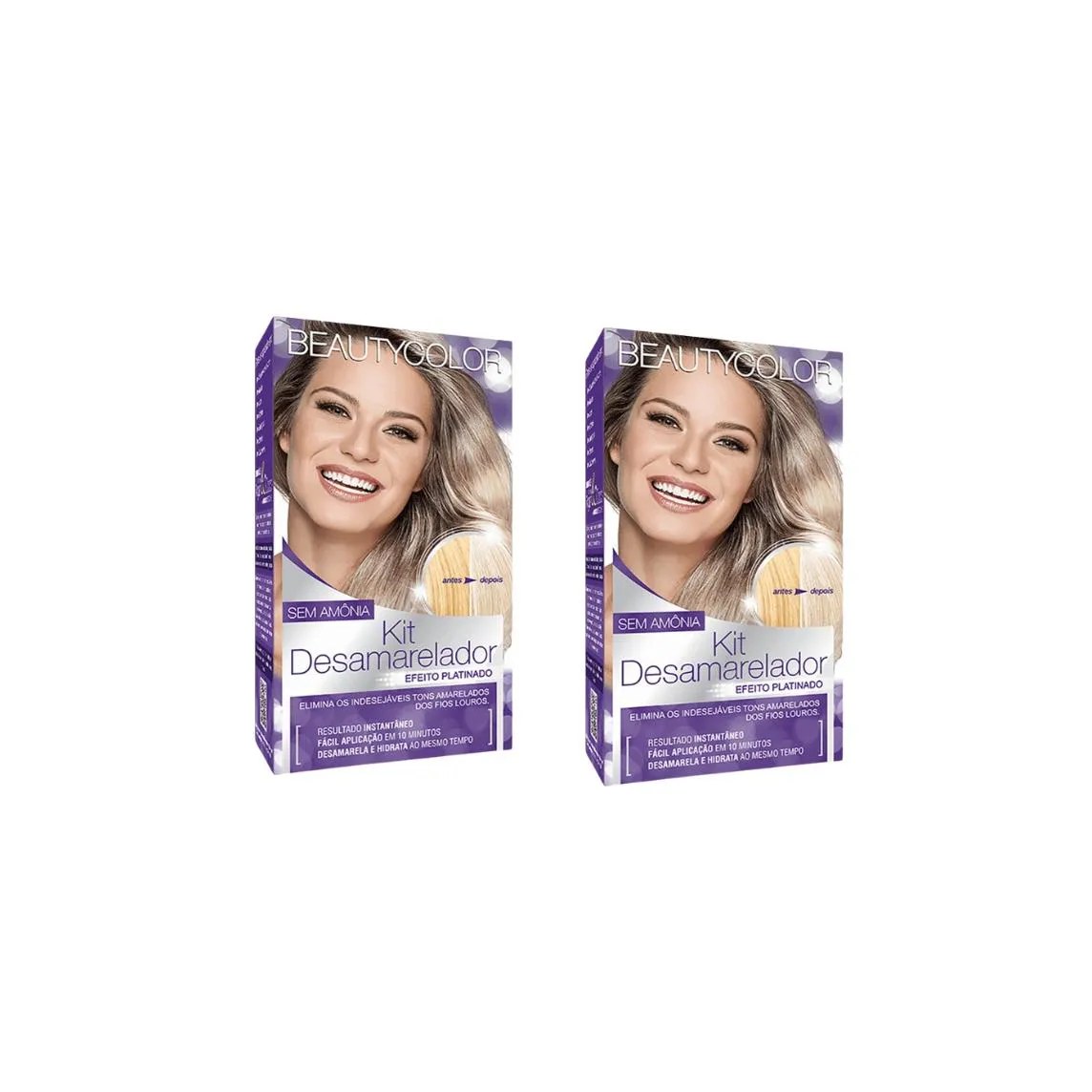 Coloraçao Beauty Color Desamarelador Tonalizante - Kit C / 2un