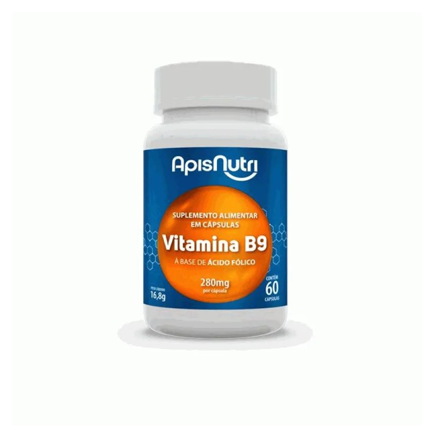 Vitamina B9 - 1281mcg (60 cápsulas) - Padrão: Único