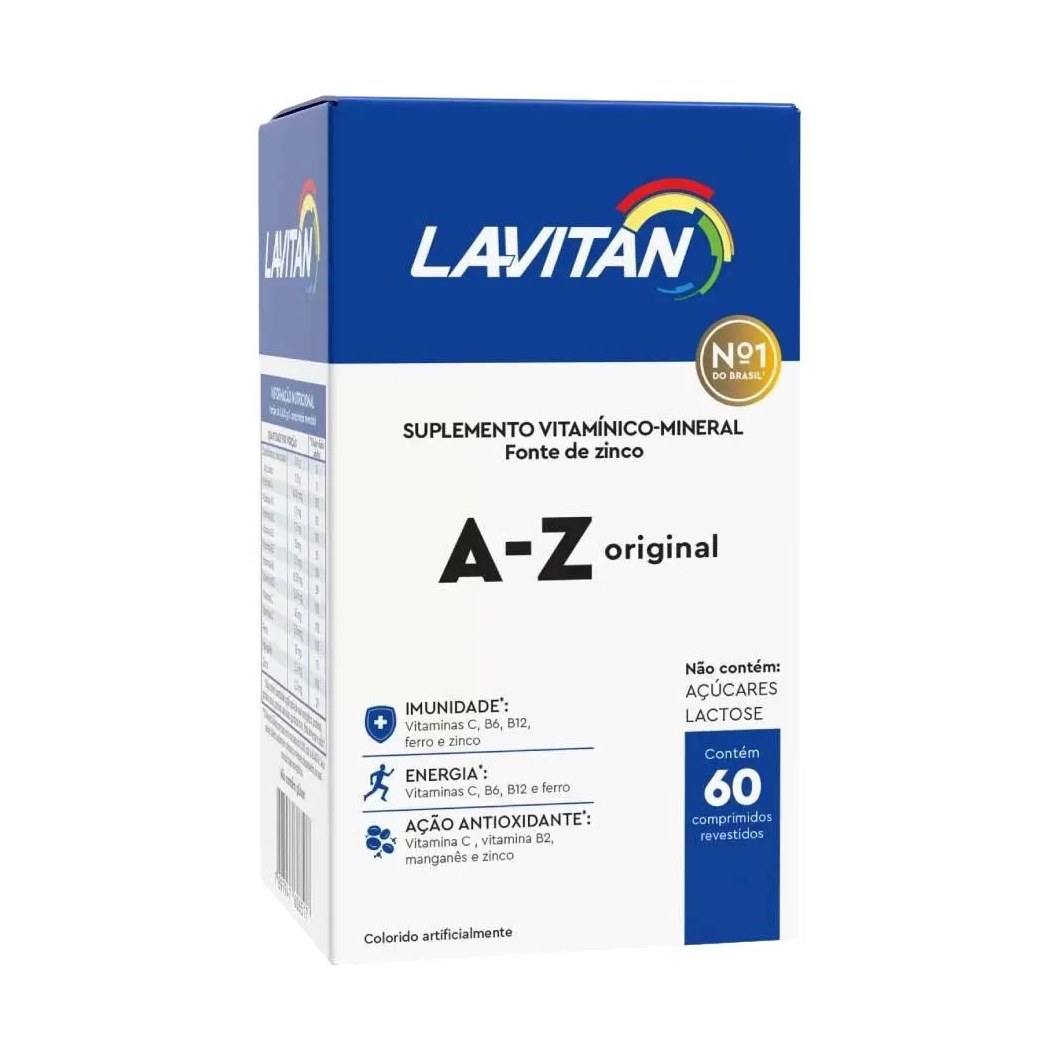 Suplemento Lavitan a - Z Homem 60 cápsulas - Cimed