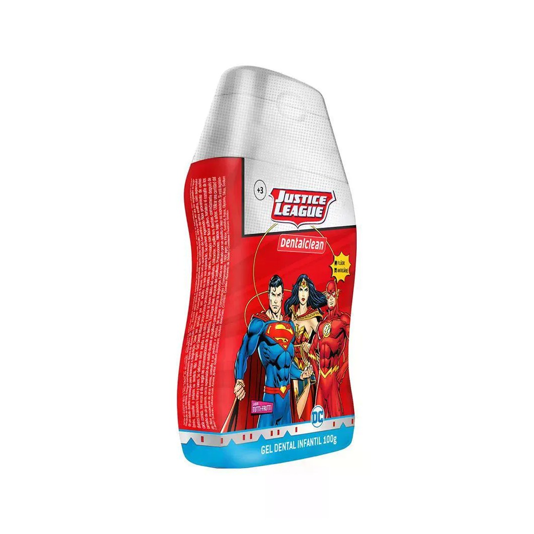 Creme Dental Justice League Dentalclean 100g 0 a 5 Anos Mix