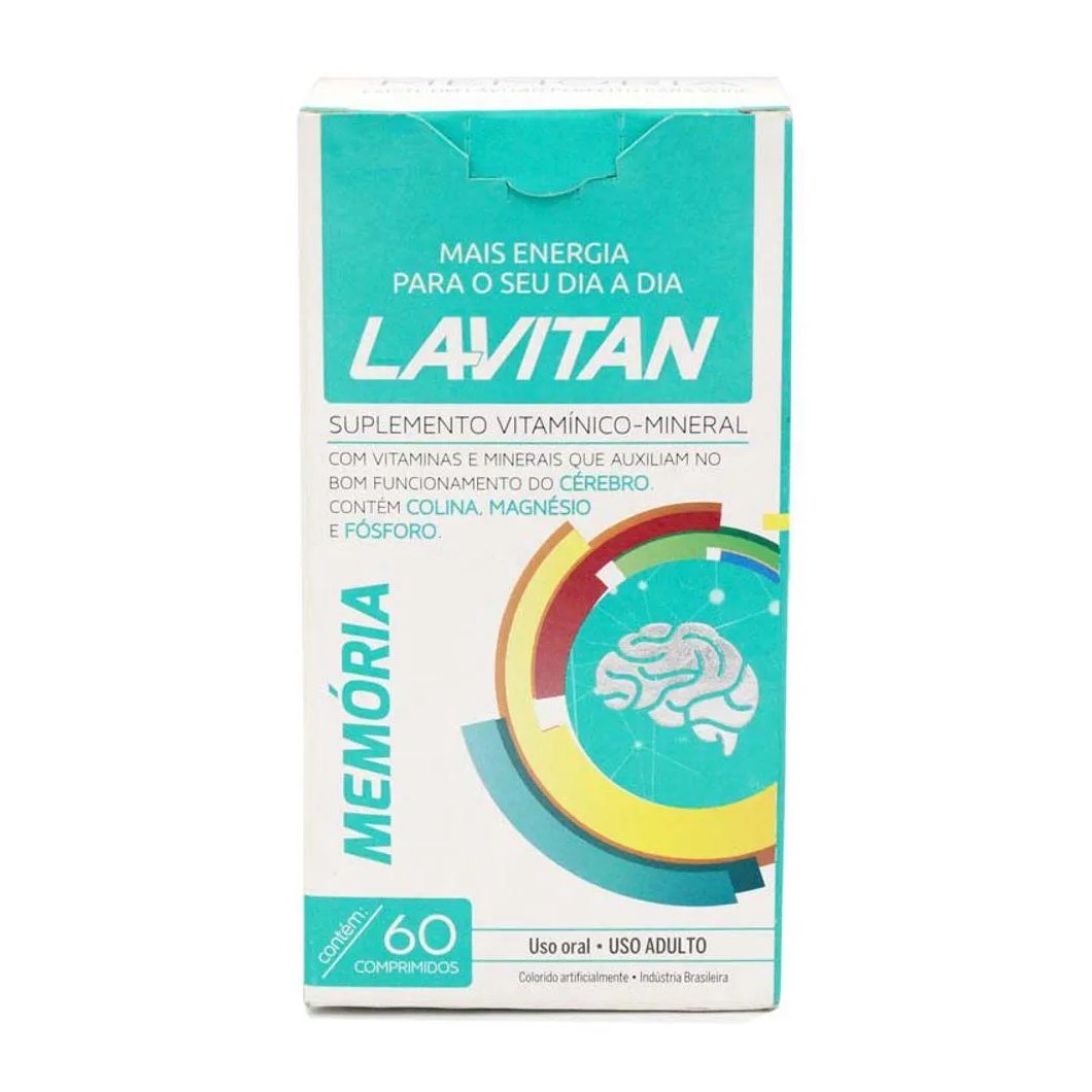 Suplemento Vitamínico Lavitan Memória 60 comprimidos