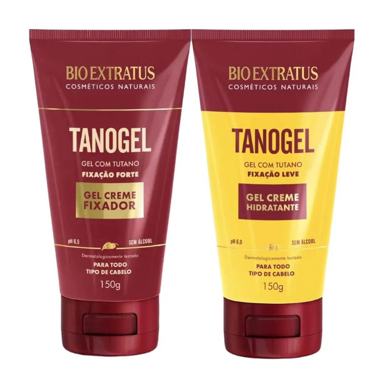 Kit Tutano Fixação Capilar 1 Tanogel Hidratante 1 Tanogel Fix Forte 150G
