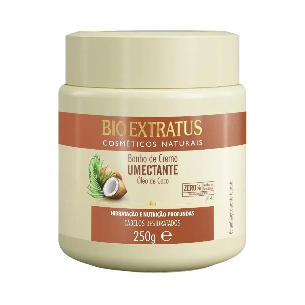 Banho de Creme Cabelos Desidratados Umectante 250 Ml Bio Extratus
