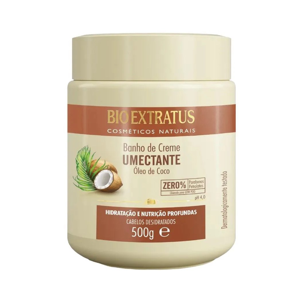 Banho de Creme Cabelos Desidratados Umectante 500 Ml Bio Extratus