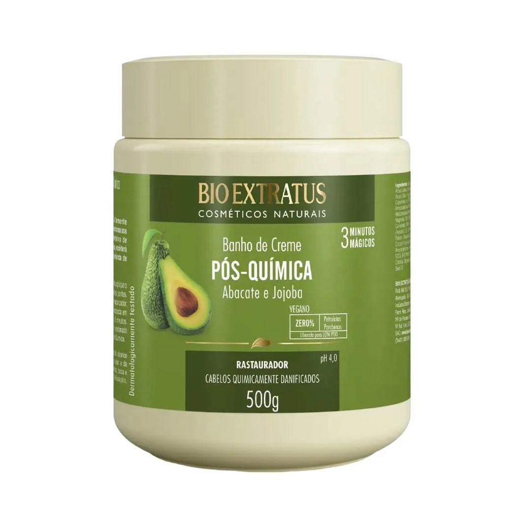Banho de Creme Tratamento Restaurador Pós Quimica 500 Ml Bio Extratus