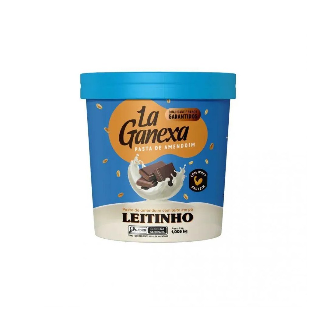 Pasta de Amendoim Integral Gourmet (1,05Kg) – Sabor: Leitinho