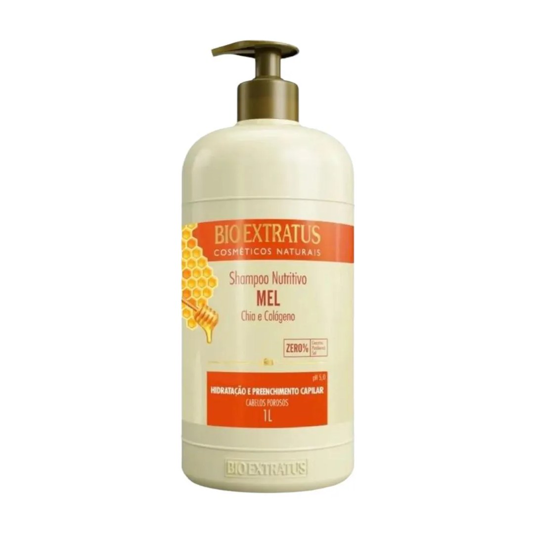 Shampoo Mel Nutritivo 1 L Bio Extratus