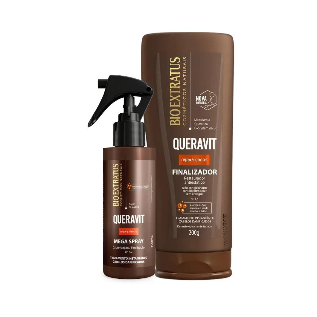 Kit Queravit Finalização Capilar 1 Finalizador 200Ml 1 Megaspray