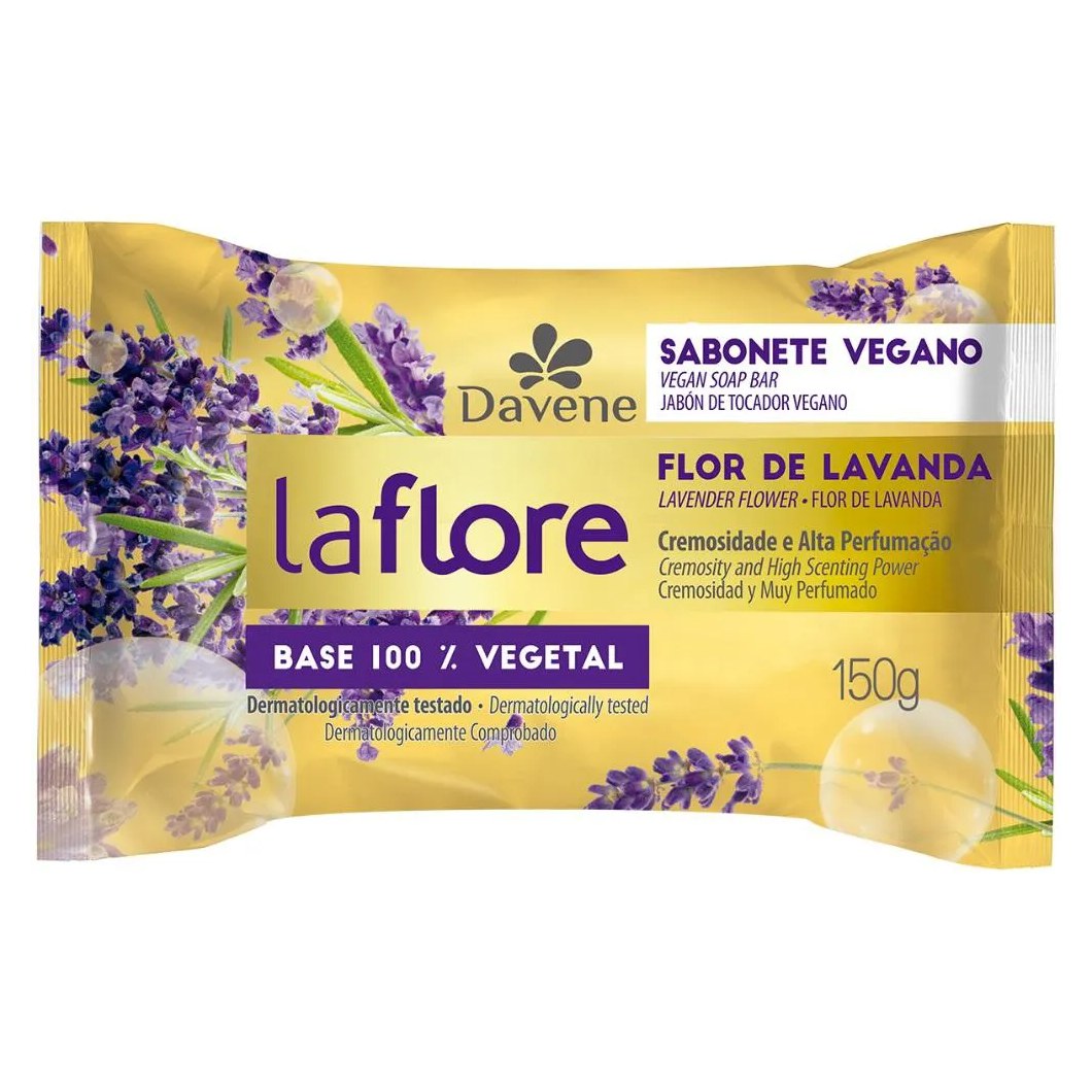 La Flore Sabonete Barra Vegetal Flor de Lavanda150g Davene