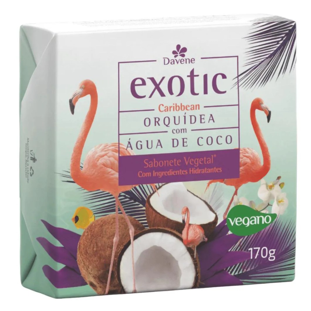 Sabonete Vegetal Hidratante Caribbean Exotic 170g Davene