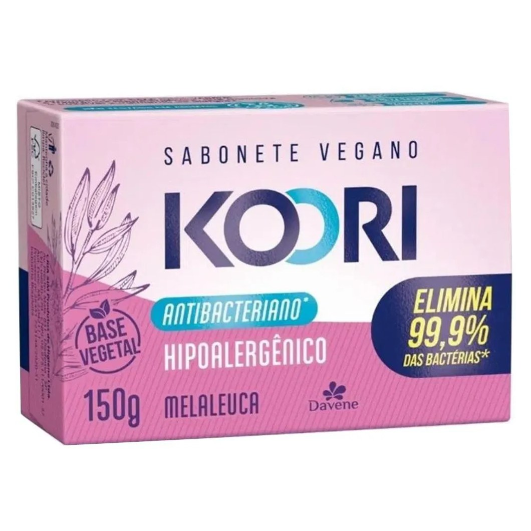 Sabonete Vegetal Koori Antibac Hipoalergenico 150g Davene