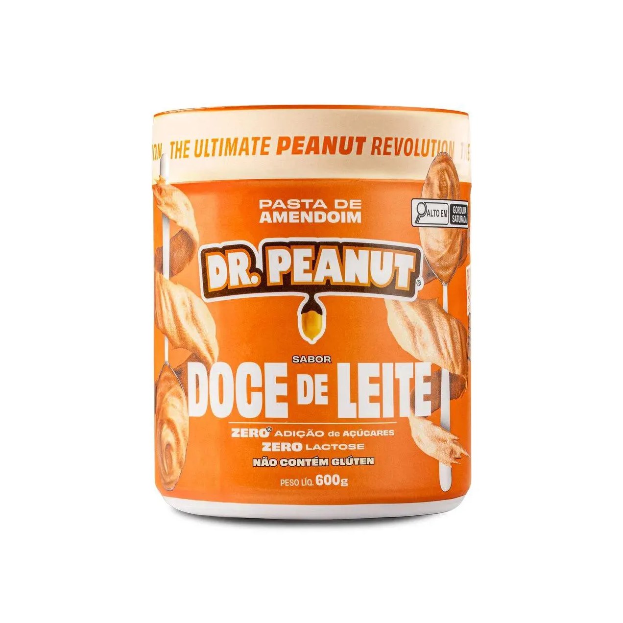 Pasta de Amendoim Doce de Leite com Whey Protein Dr. Peanut 600g