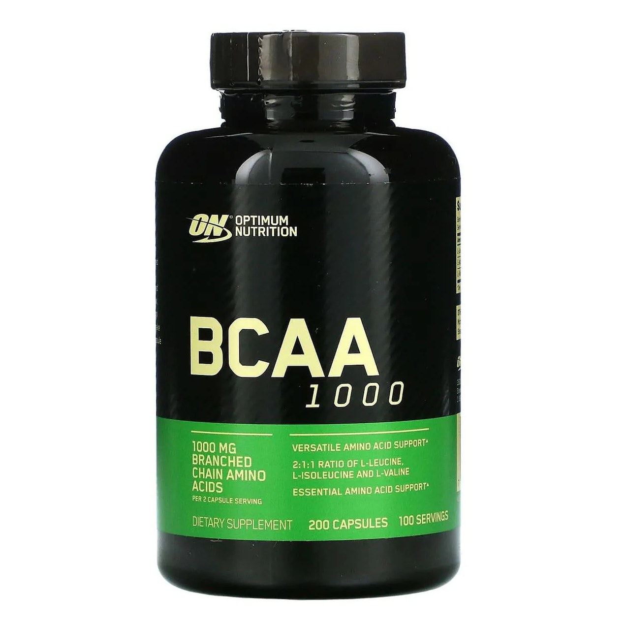 Bcaa 1000mg 200 Capsulas – Optimum Nutrition