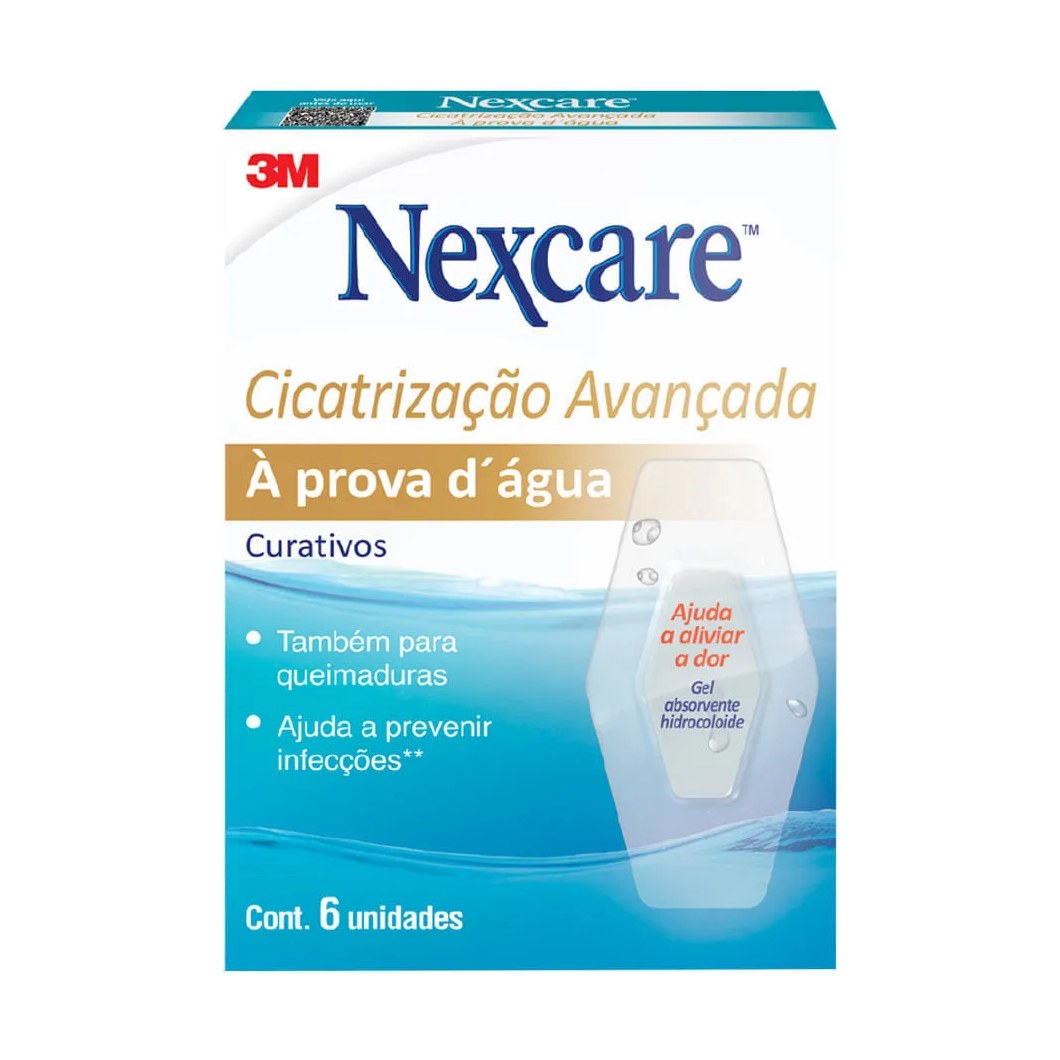Curativo Cicatrização Avançada 3m Nexcare Transparente 6 Unidades