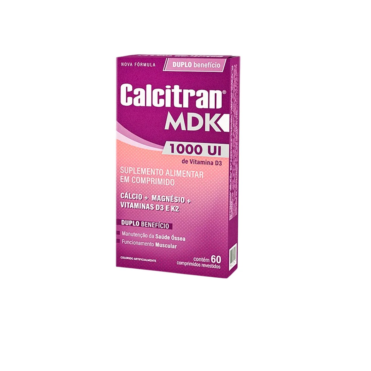 Cálcio Calcitran MDK 1000UI 60 comprimidos