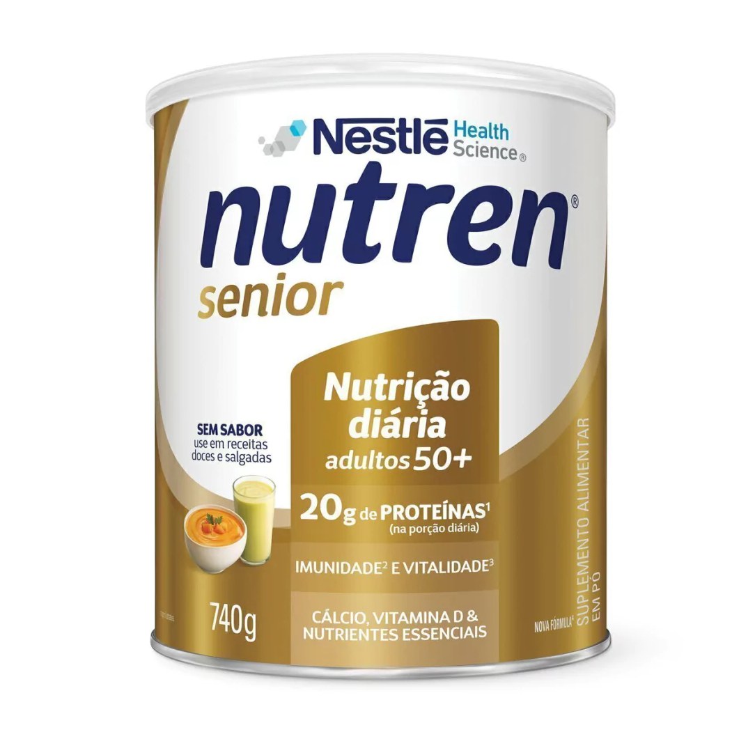 Complemento Alimentar Nutren Senior Sem Sabor 740G