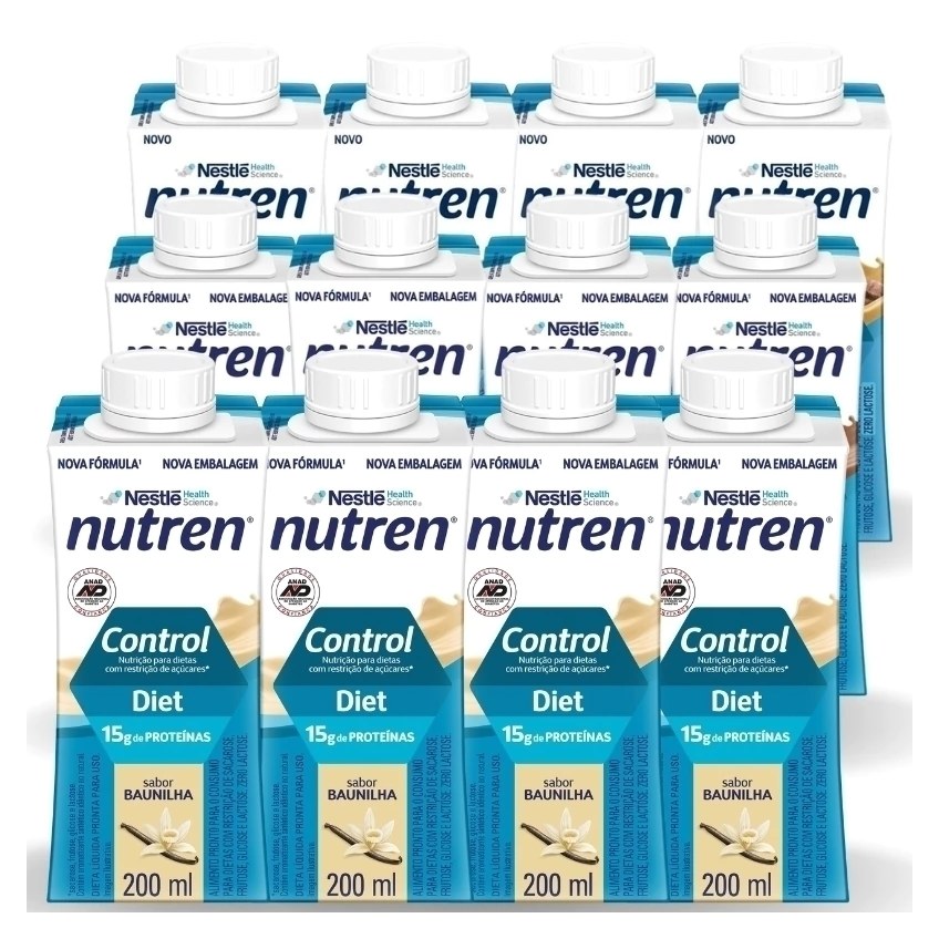 Complemento Alimentar Nutren Control Sabores 200Ml 12 Unidades