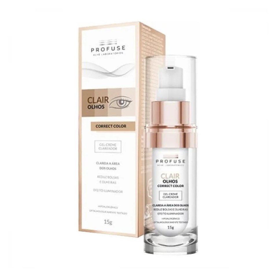 Gel Creme Clareador Profuse Clair Olhos Correct Color 15g