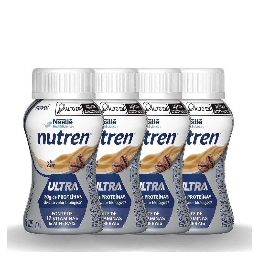 Suplemento Alimentar Nutren Ultra Cafe 125 Ml 4 Unidades