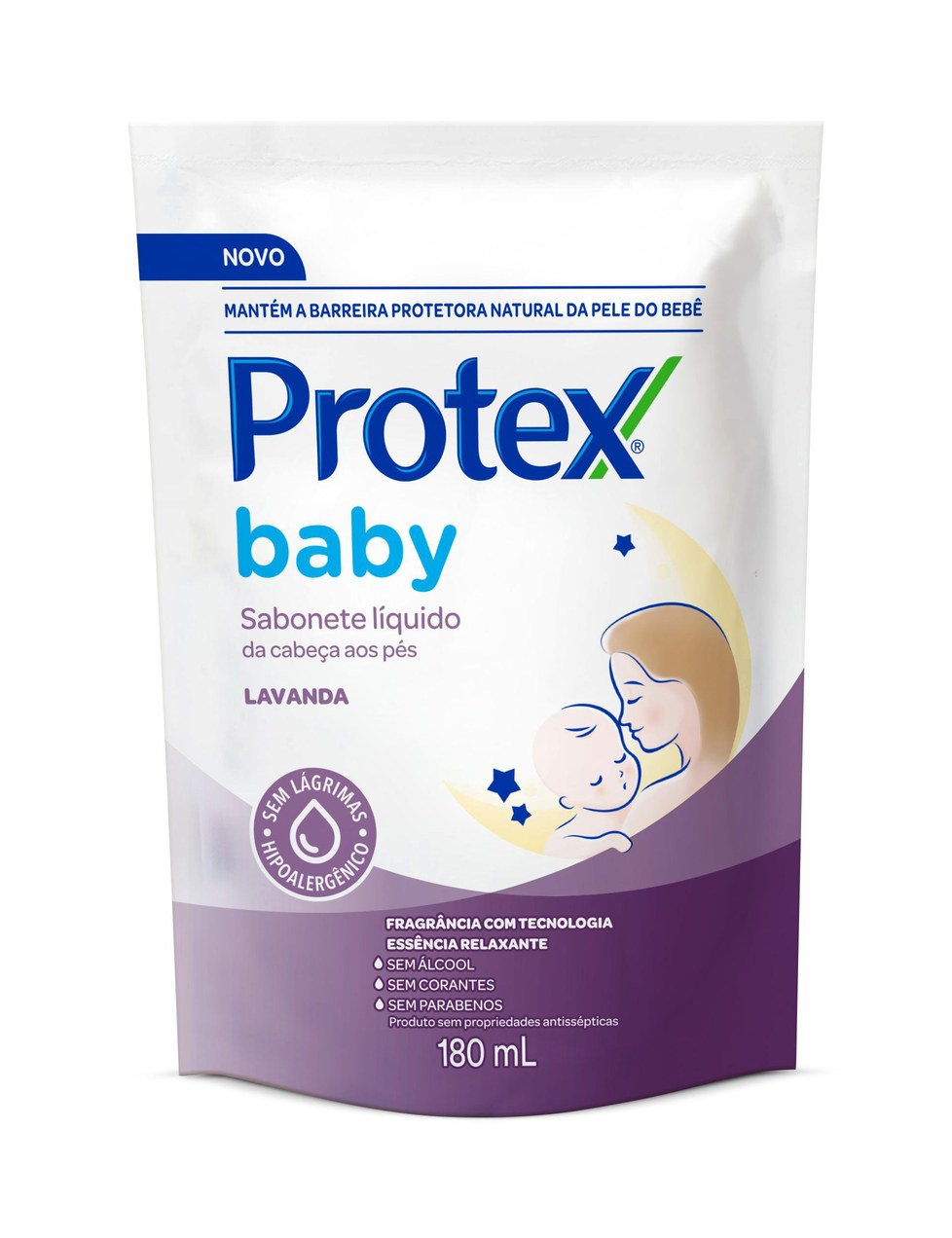 Sabonete Líquido Infantil Protex Baby Lavanda Refil 180ml