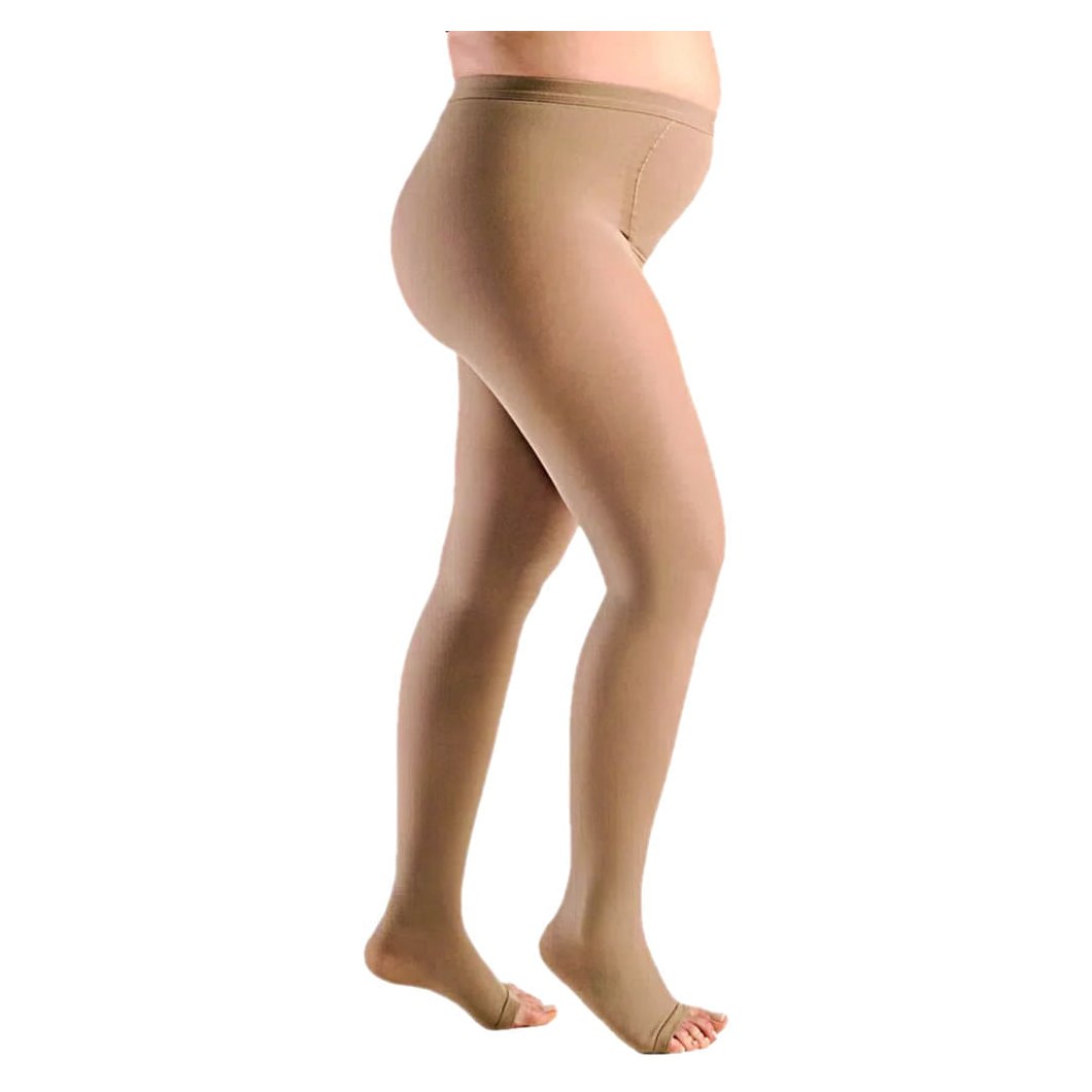 Meia-Calça Sigvaris Materna 30-40mmHg Aberta Bege - Tamanho M2