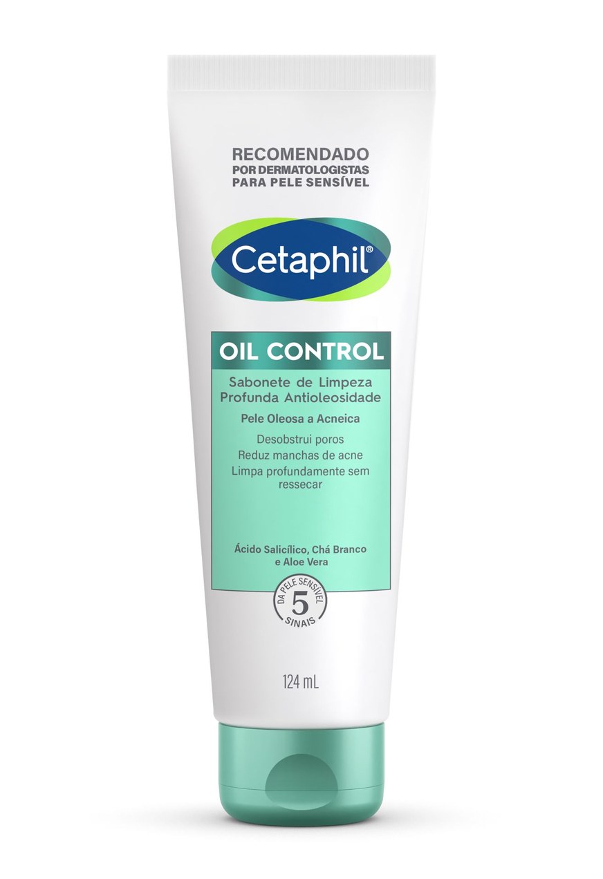Sabonete Facial Cetaphil Oil Control Limpeza Profunda Anti Oleosidade 124ml
