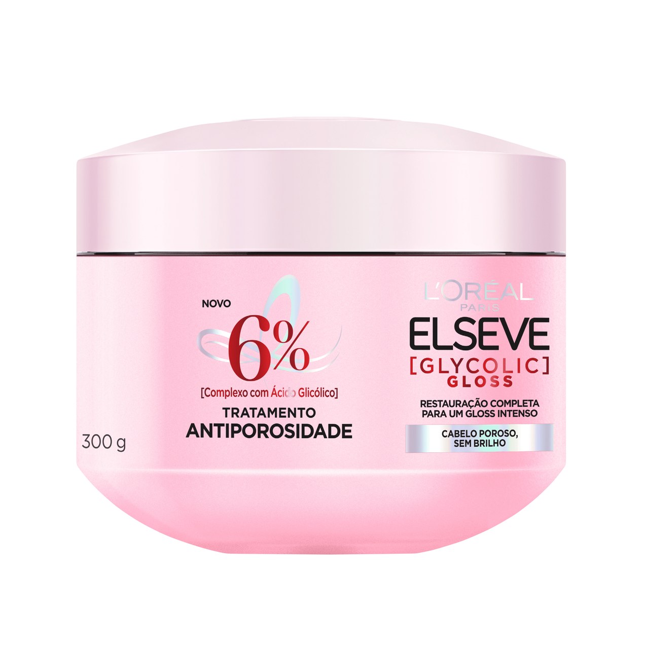 Creme de Tratamento Capilar Elseve Glycolic Gloss Antiporosidade 300g