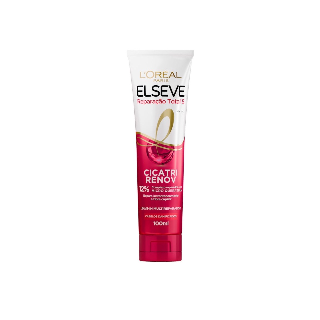 Leave-in Elseve Reparação Total 5 Cicatri Renov Multireparador 100ml