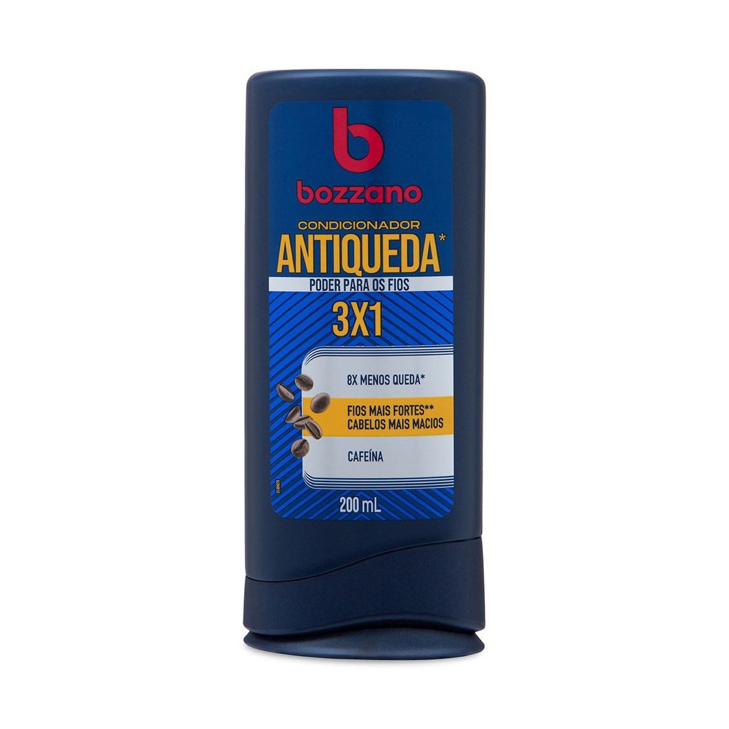 Condicionador Bozzano Antiqueda 3 x 1 Cafeína 200ml