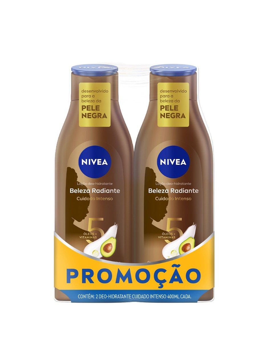 Kit Loção Hidratante Nivea Beleza Radiante Desodorante Corporal 400ml 2 Unidades