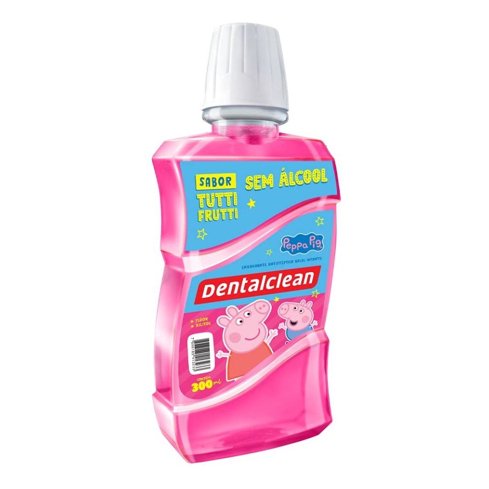 Antisséptico Bucal Infantil Peppa Pig 300ml - Dentalclean '
