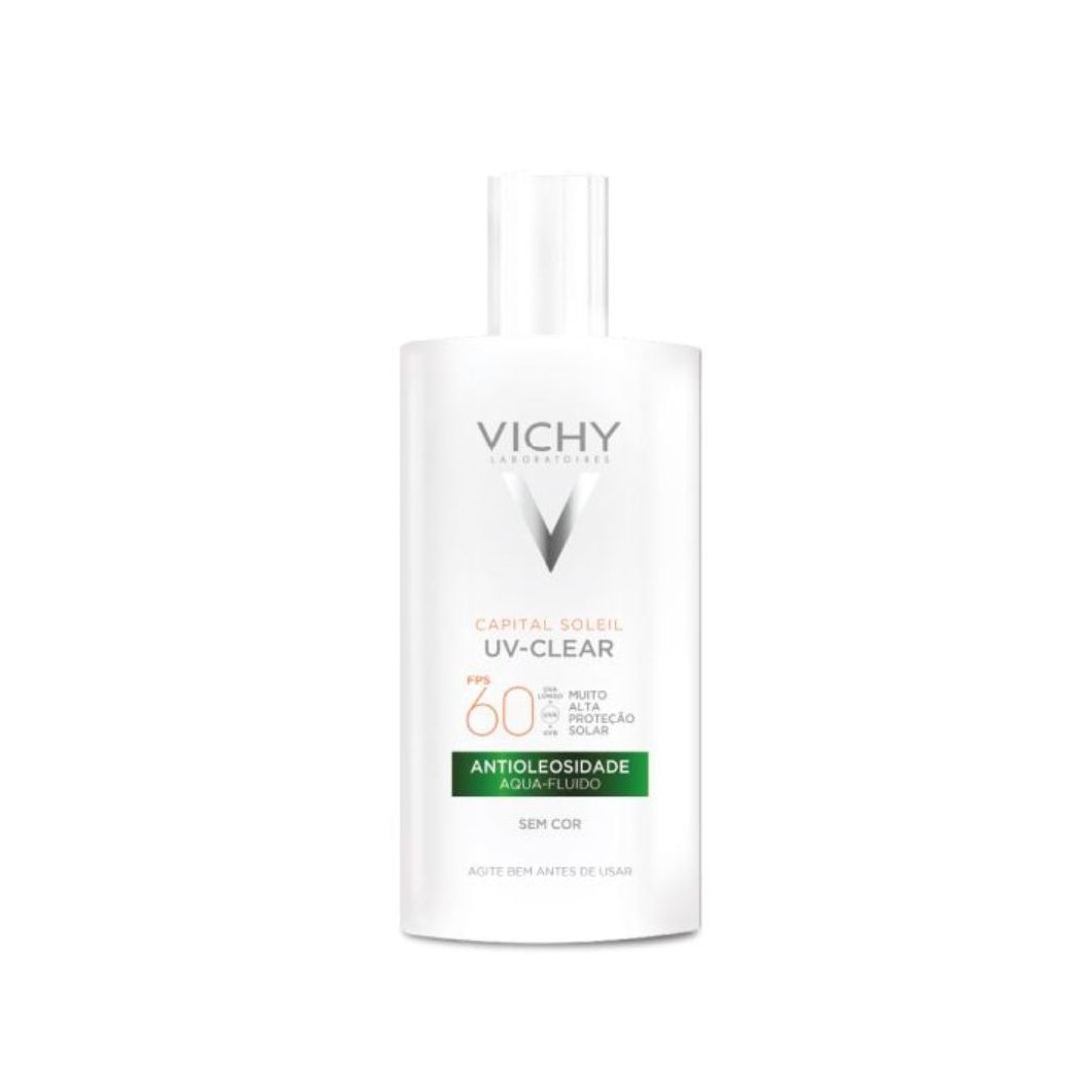 Protetor Solar Facial Vichy Capital Soleil UV-Clear FPS60 Antioleosidade Sem Cor 40g