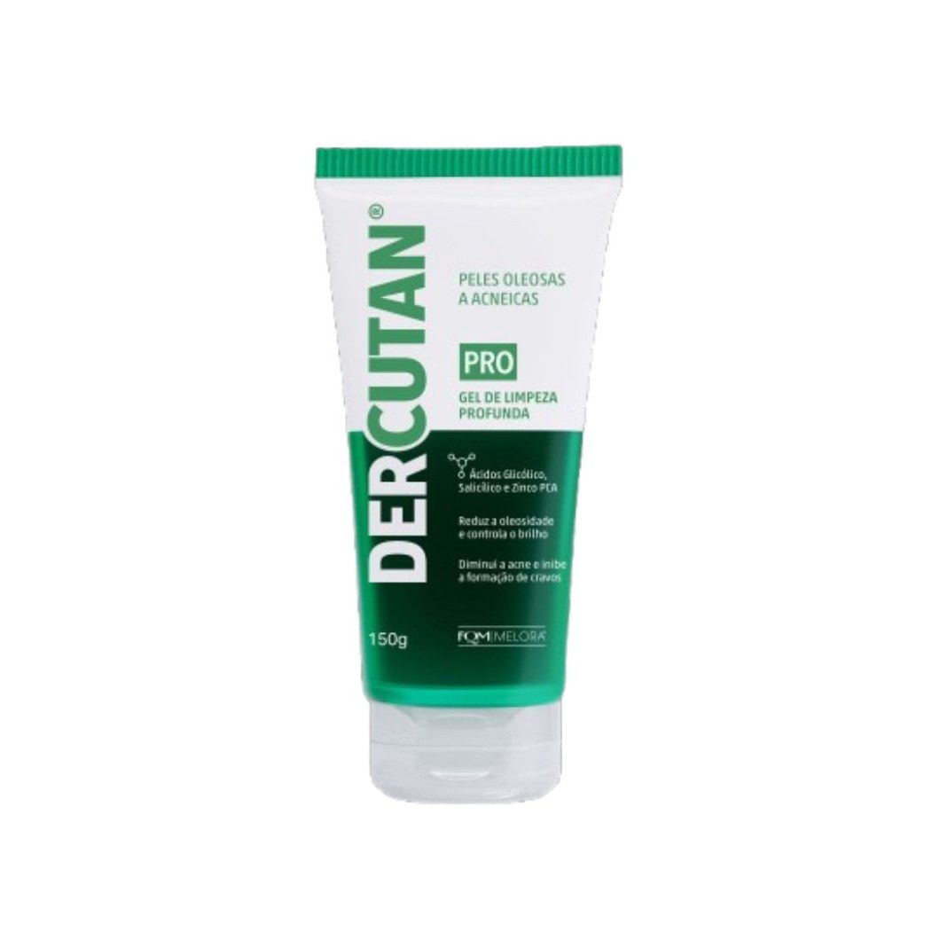Gel de Limpeza Facial Melora Dercutan Pro Pele Oleosa e Acneica 150g