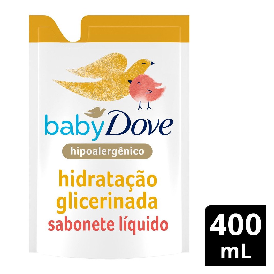 Sabonete Líquido Infantil Baby Dove Hidratação Glicerinada Refil 400ml