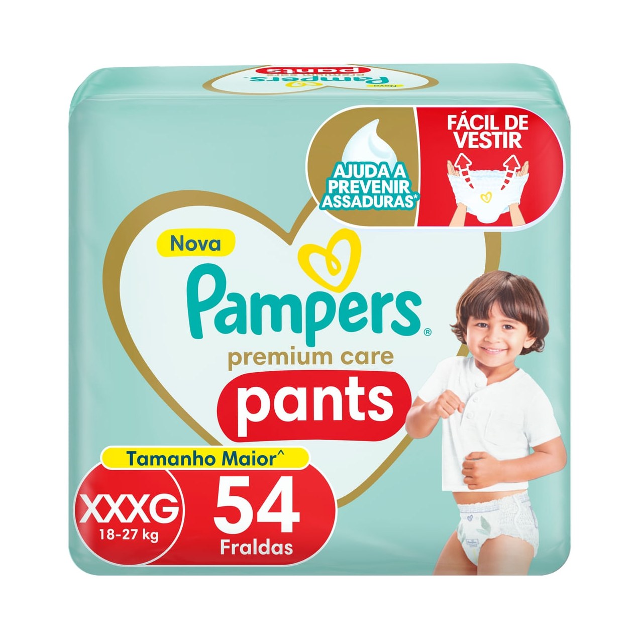 Fralda Pampers Pants Premium Care XXXG 54 Unidades
