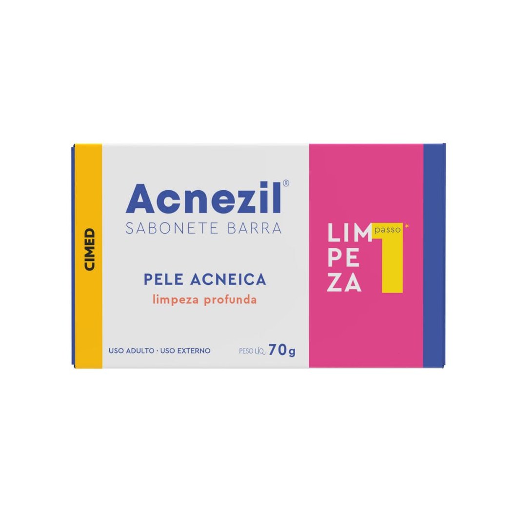 Sabonete em Barra Facial Acnezil Limpeza Profunda 70g