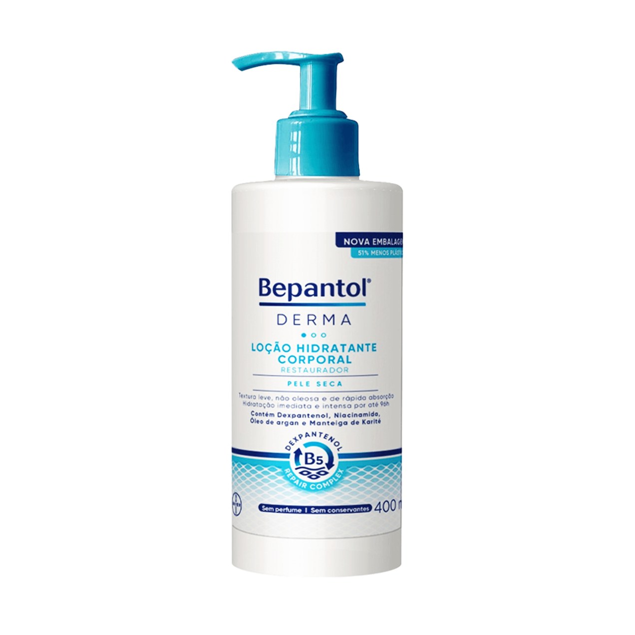 Loção Corporal Bepantol Derma Hidratante Restauradora 400ml