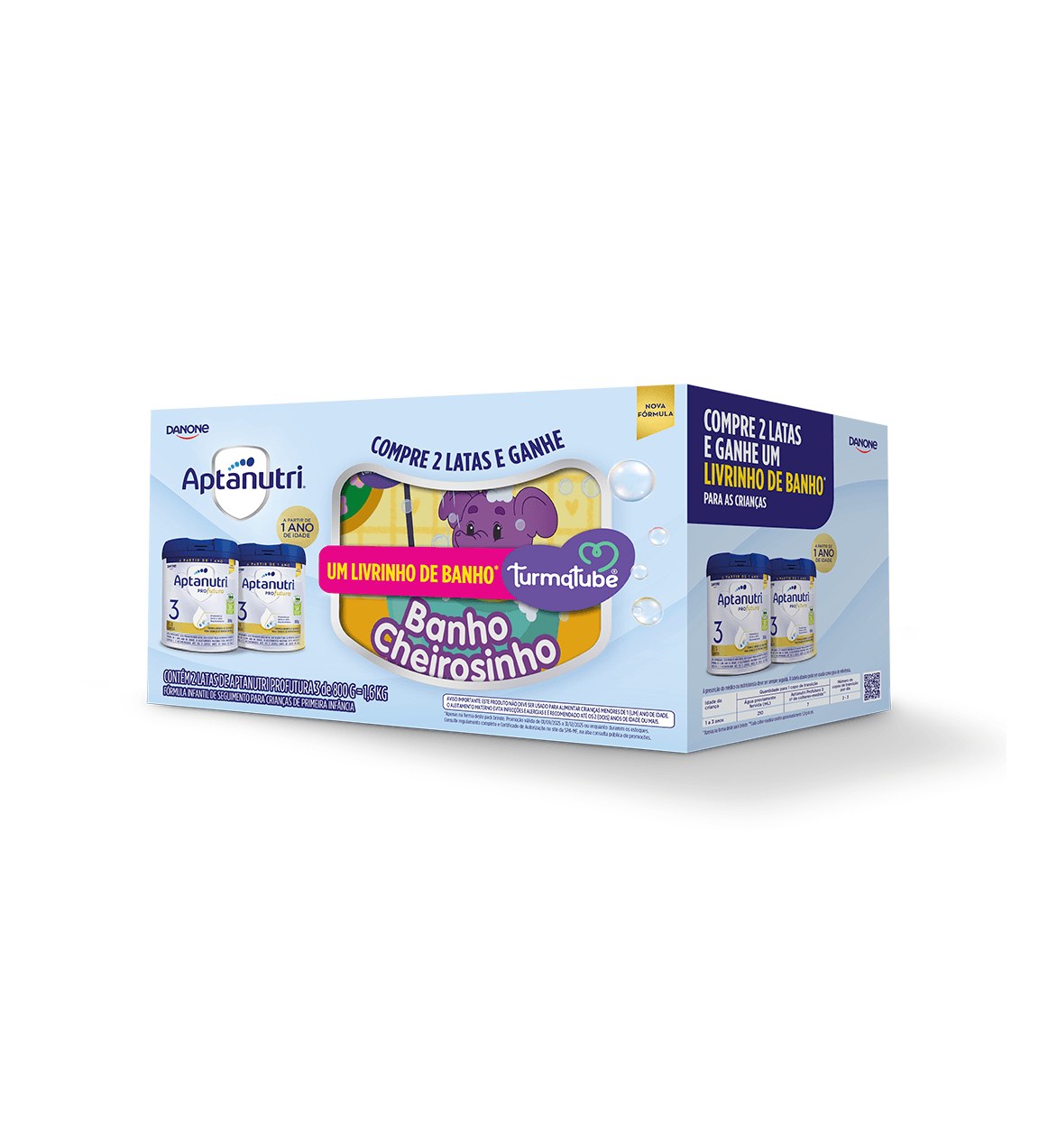 Pack Aptanutri Profutura 800g Cada + Brinde Livrinho De Banho