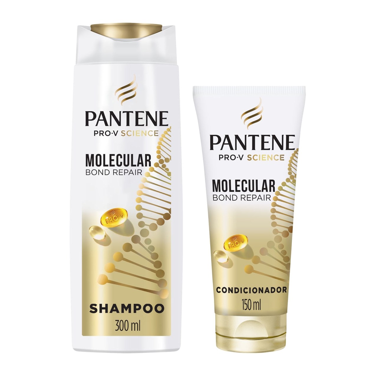 Kit Pantene Shampoo 300ml + Condicionador 150ml Molecular Bond Repair