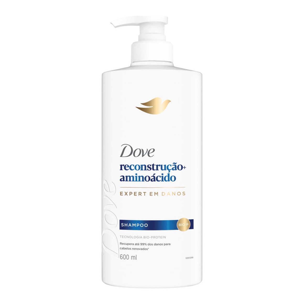 Shampoo Dove Reconstrução + Aminoácido Frasco 600ml